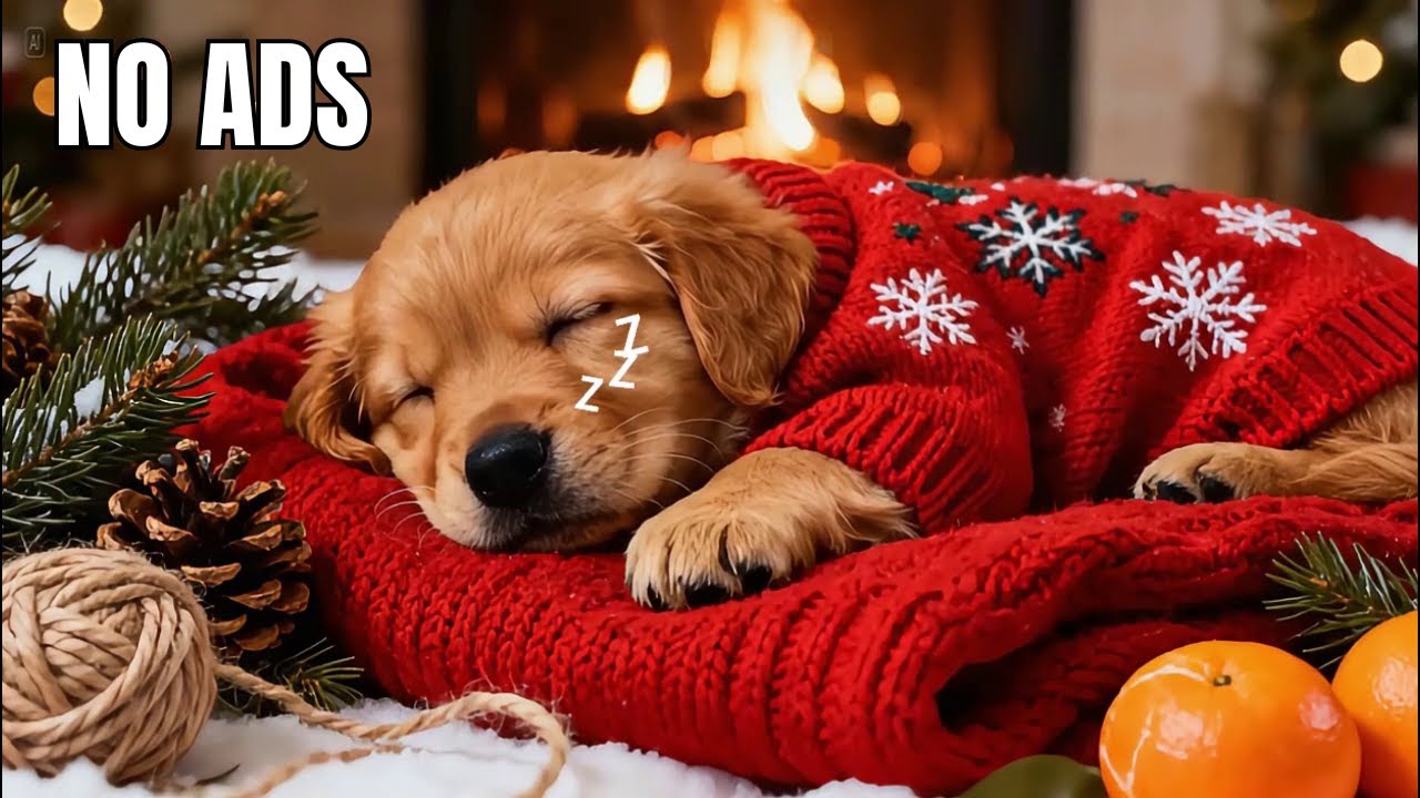 12 HOURS of Calming Music for Dogs 🐶🎅 Separation Anxiety Relief Music 🎵 Dog Sleep Music 💖 No Ads