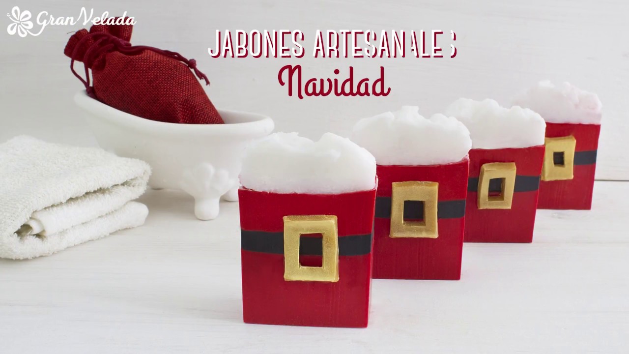 Jabon artesanal para Navidad