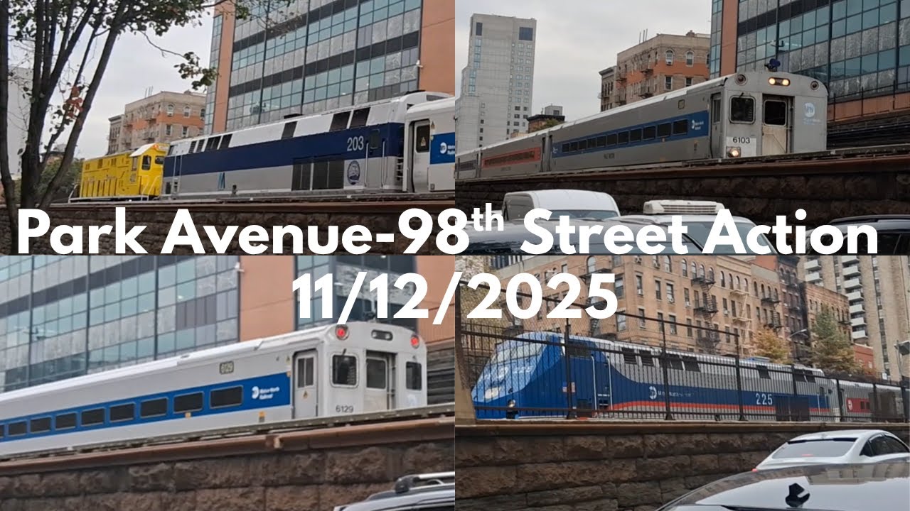 Metro-North Trains at Park Avenue 98th Street (11/12/2025)