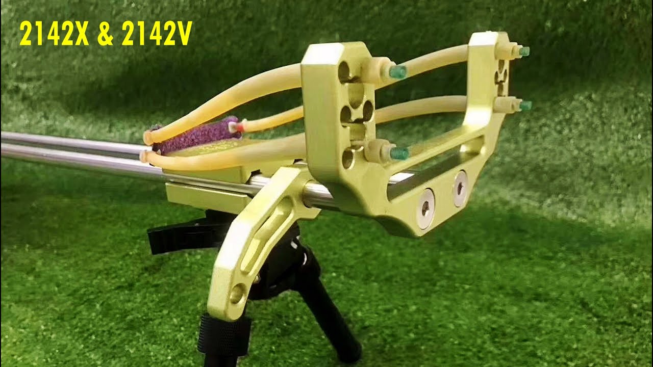 Flymars Deluxe Hunting Slingshot Rifles Series 2142X & 2142V - Metal Artworks Top Collector & Play