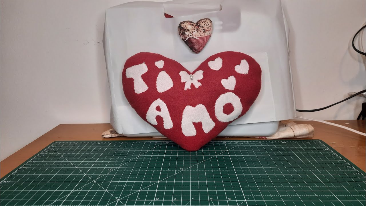 Tutorial cuore San Valentino di stoffa fai da te facile