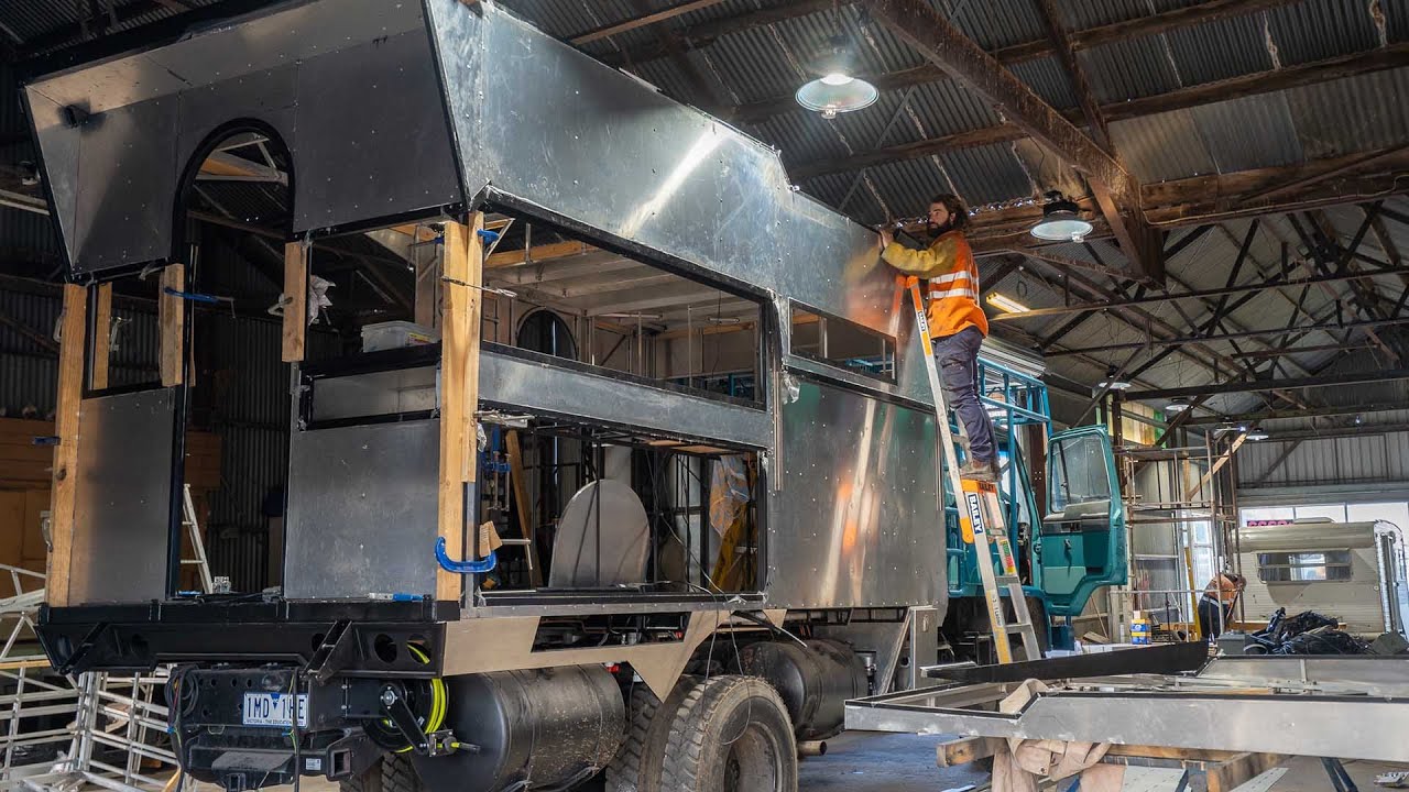 Truck Update / Installing Roof Sheets and Rainwater Collection - Expedition Truck Build #13