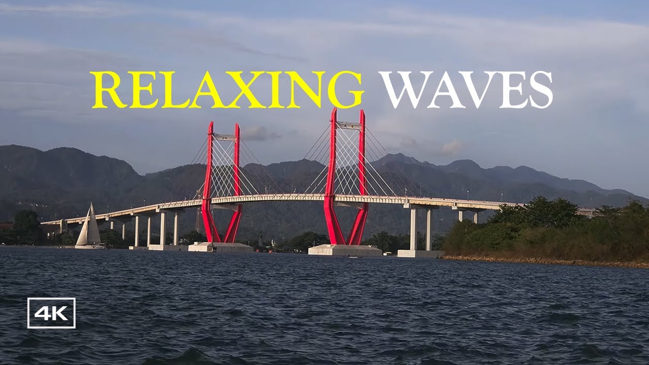 4K Calm Ocean Waves at Ambon Bay ASMR | No Music Natural Sea Sounds & Calm Atmosphere for Relaxation