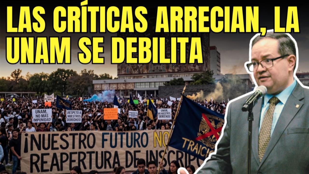 Las cr&iacute;ticas arrecian, la UNAM se debilita, el rector ausente y los estudiantes sin certidumbre