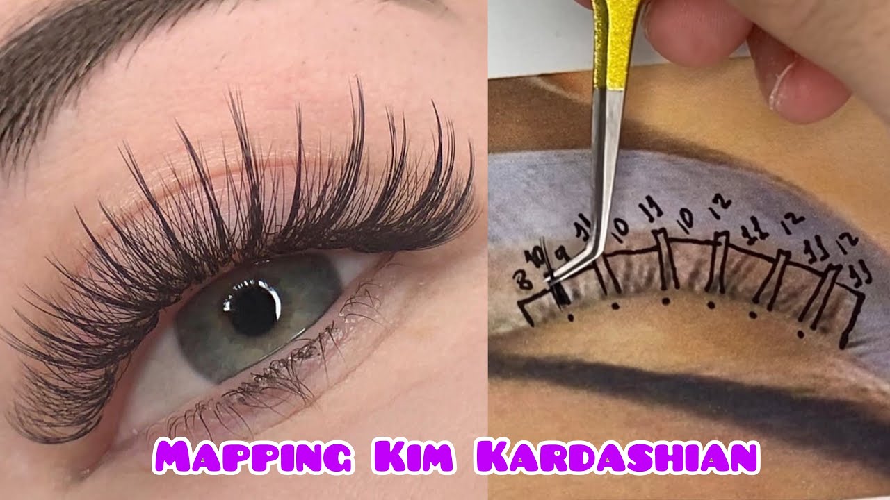 MAPPING KIM KARDASHIAN - EXTENSÃO DE CÍLIOS