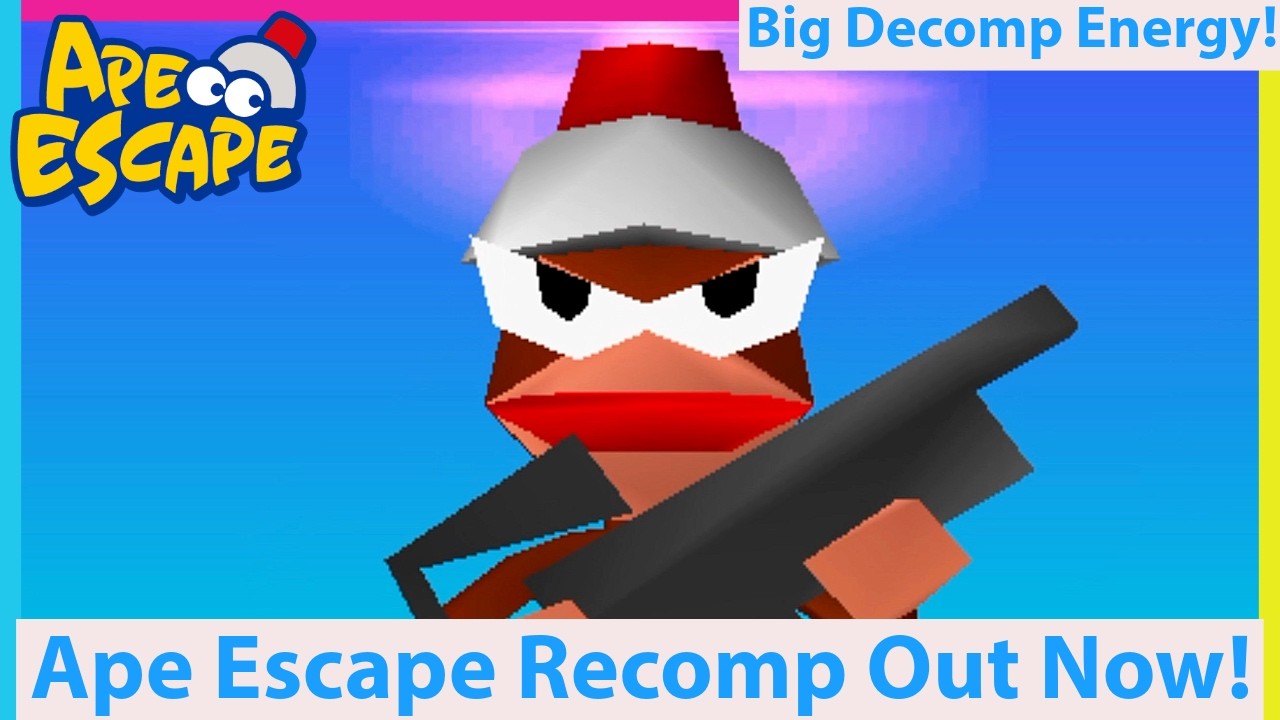 Ape Escape Recomp is Out NOW! More PS1 Recomps