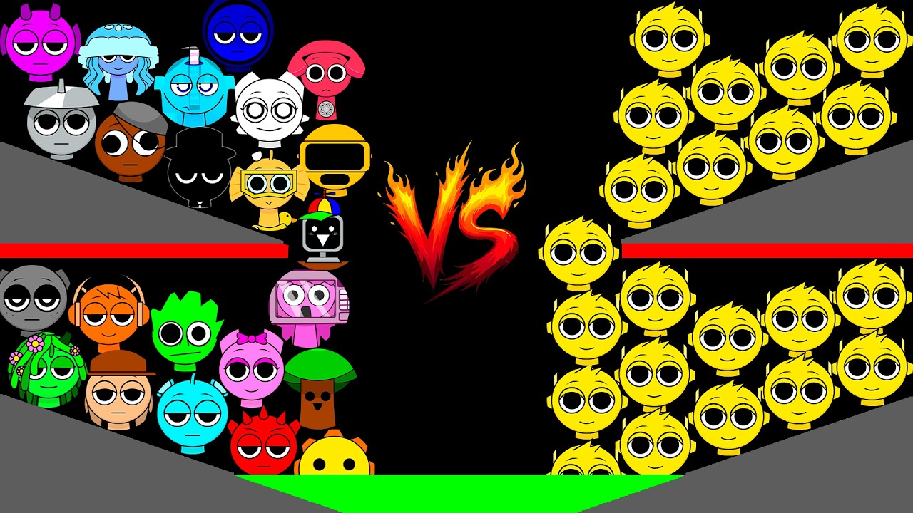 NEW SPRUNKI vs 25 Simon Marble Race Eliminations! Marbles Tournament In Algodoo!