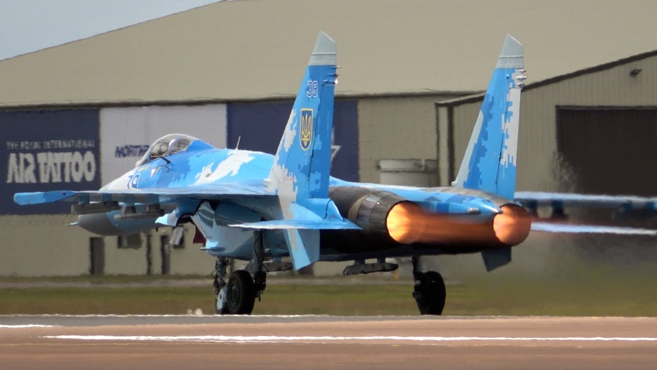 4Kᵁᴴᴰ Awesome Rehearsal Sukhoi Su-27 Flanker Ukrainian Air Force @ RIAT 2019