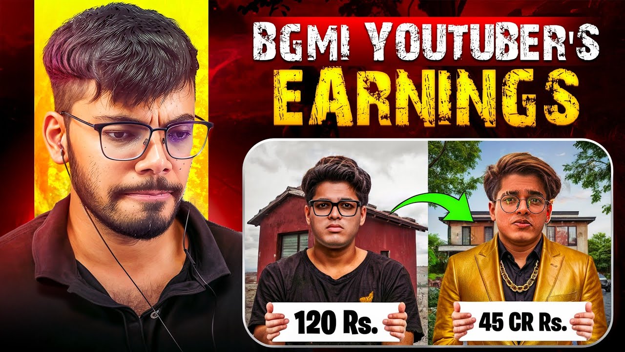 Top 5 BGMI Youtuber's Earnings Revealed - Casetoo Reacts!