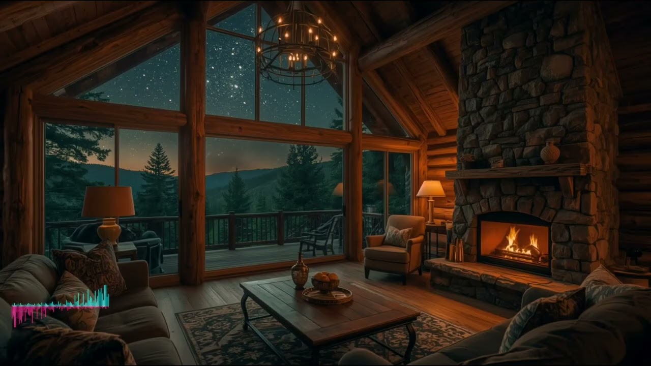 🌙 February Night Jazz in Cozy Living Room Ambience – Smooth Instrumental for Work & Study.