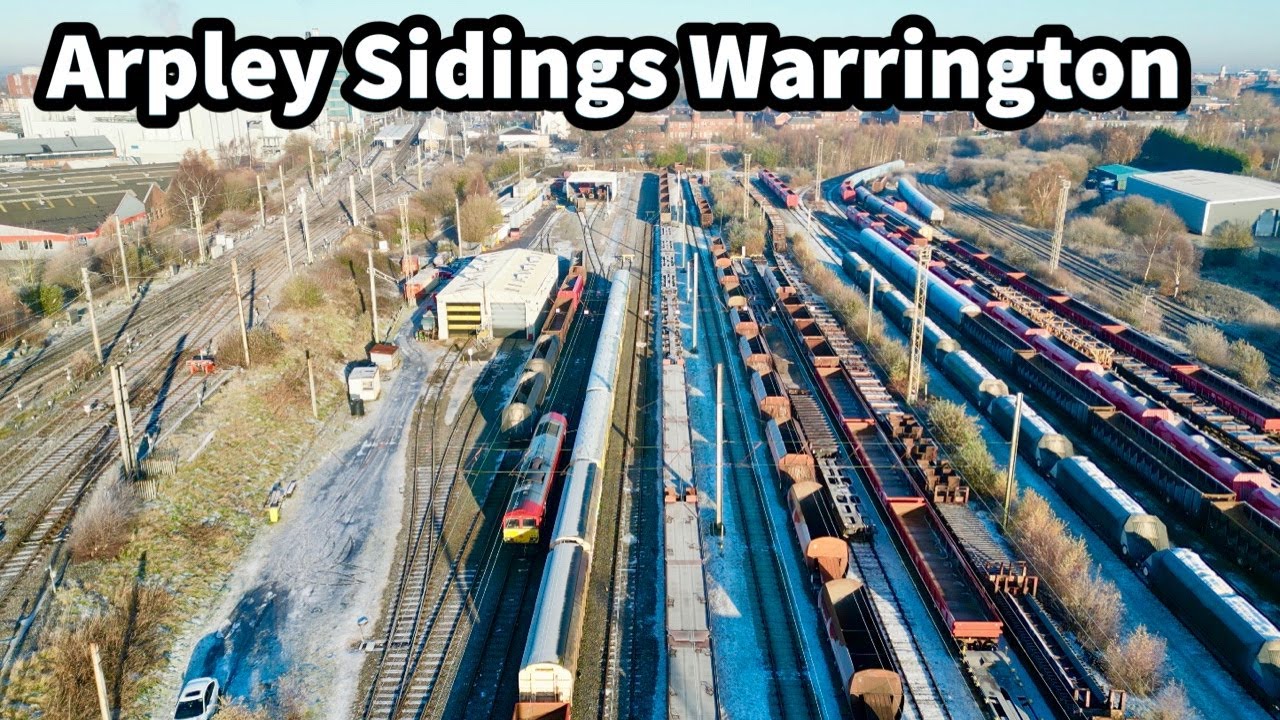 AERIAL VIEWS of Arpley Sidings & Warrington Bank Quay