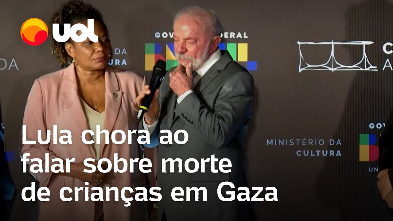 Lula chora ao lamentar mortes de crianças em Gaza: "Vão morrer indo na fila buscar alimentos"