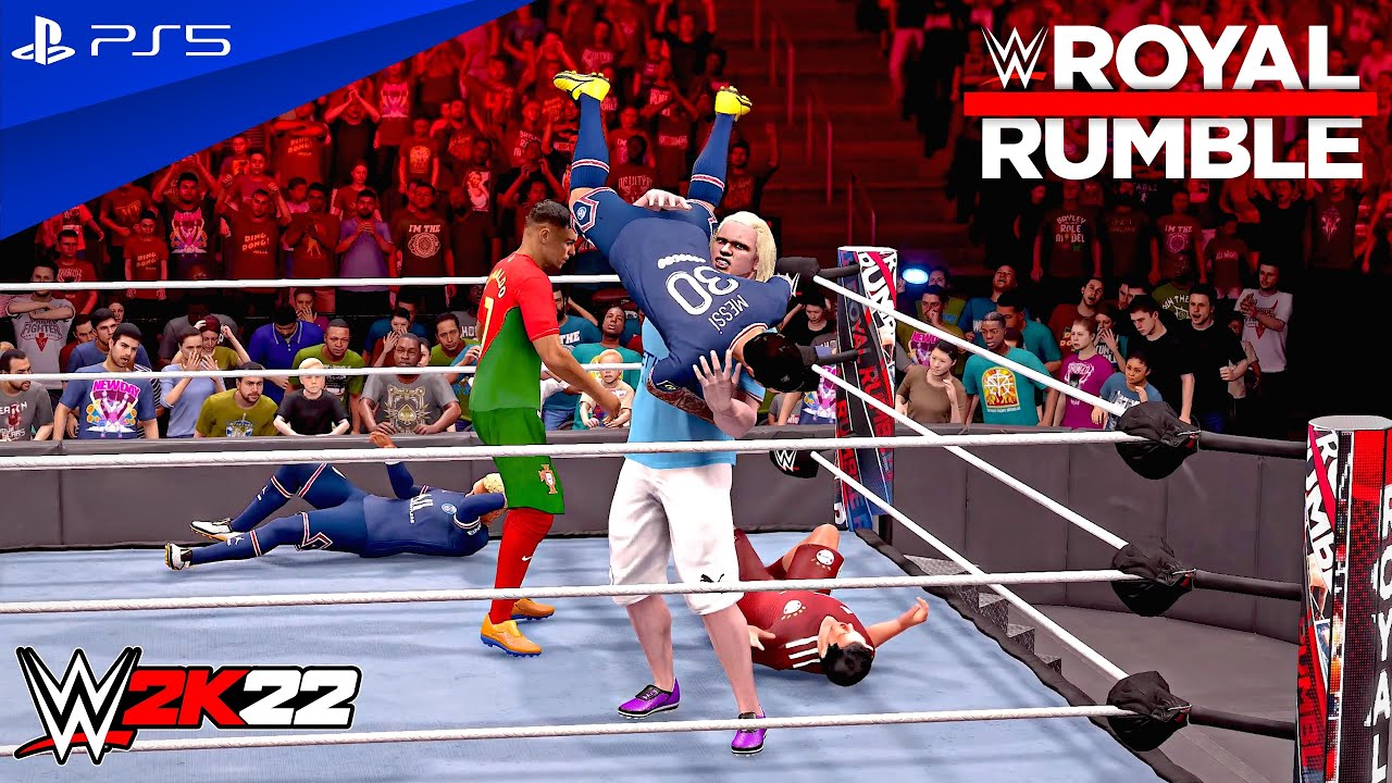 WWE 2K22 - Football Royal Rumble Match | PS5™ [4K60]