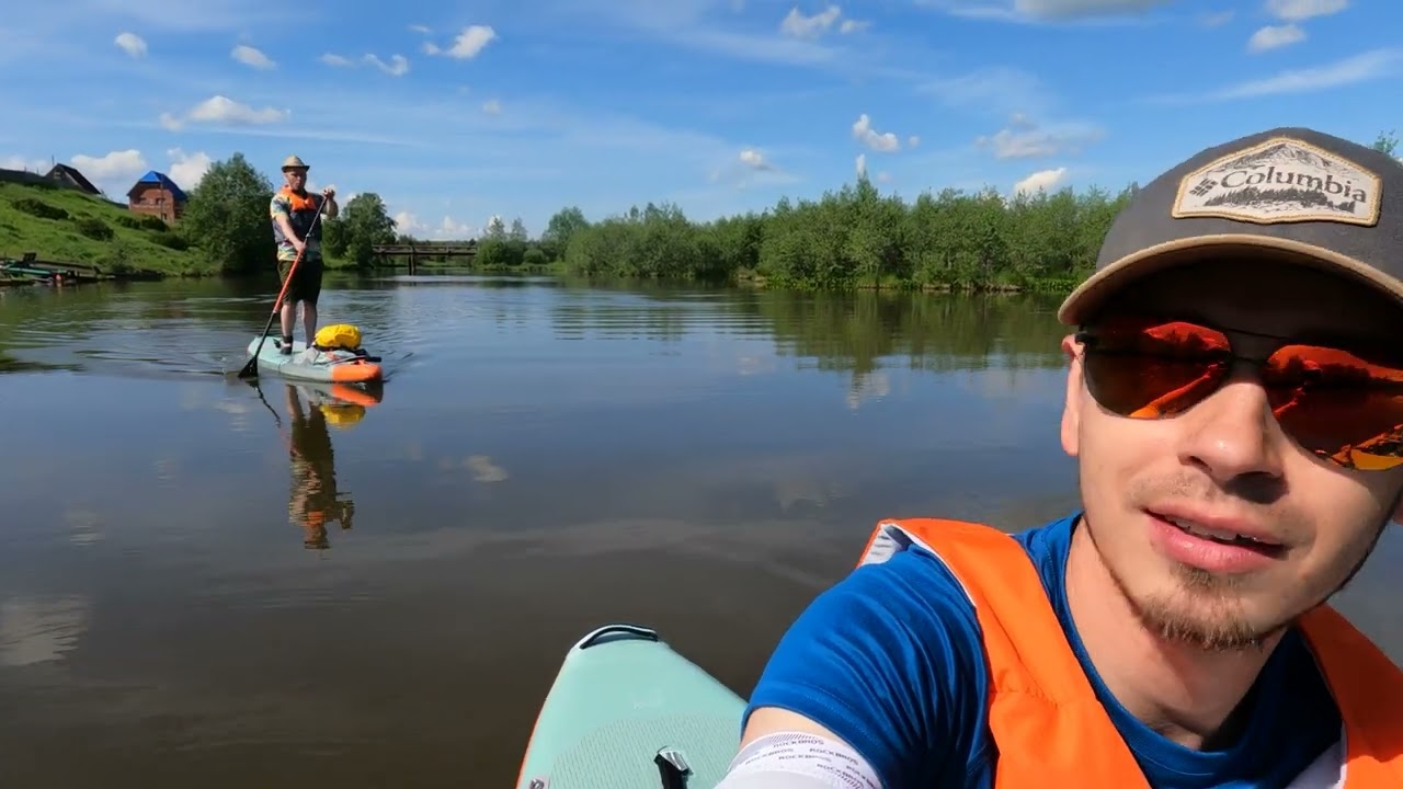 SUP прогулка 25км. Нижнетуринский пруд. Напугали утят, деревня чаек, павший лес. itiwit x500 вдвоем