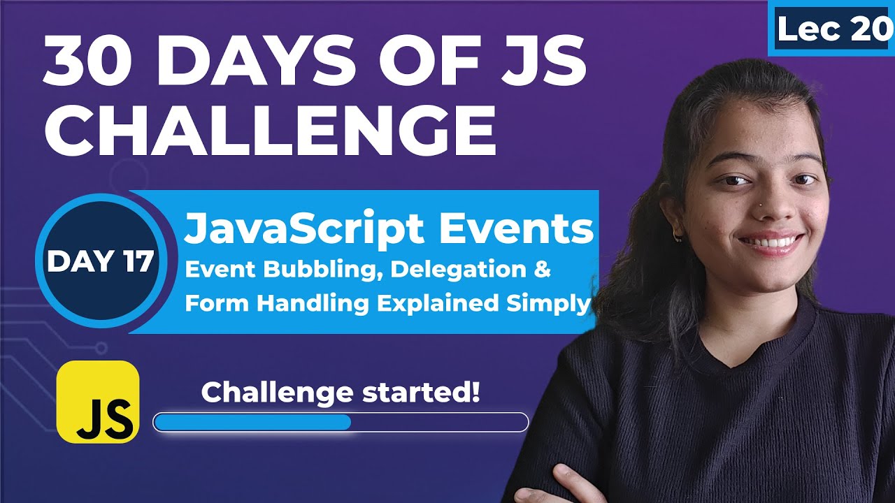 JavaScript Events Full Guide 🌟 | Event Bubbling, Delegation & Form Handling Explained Simply