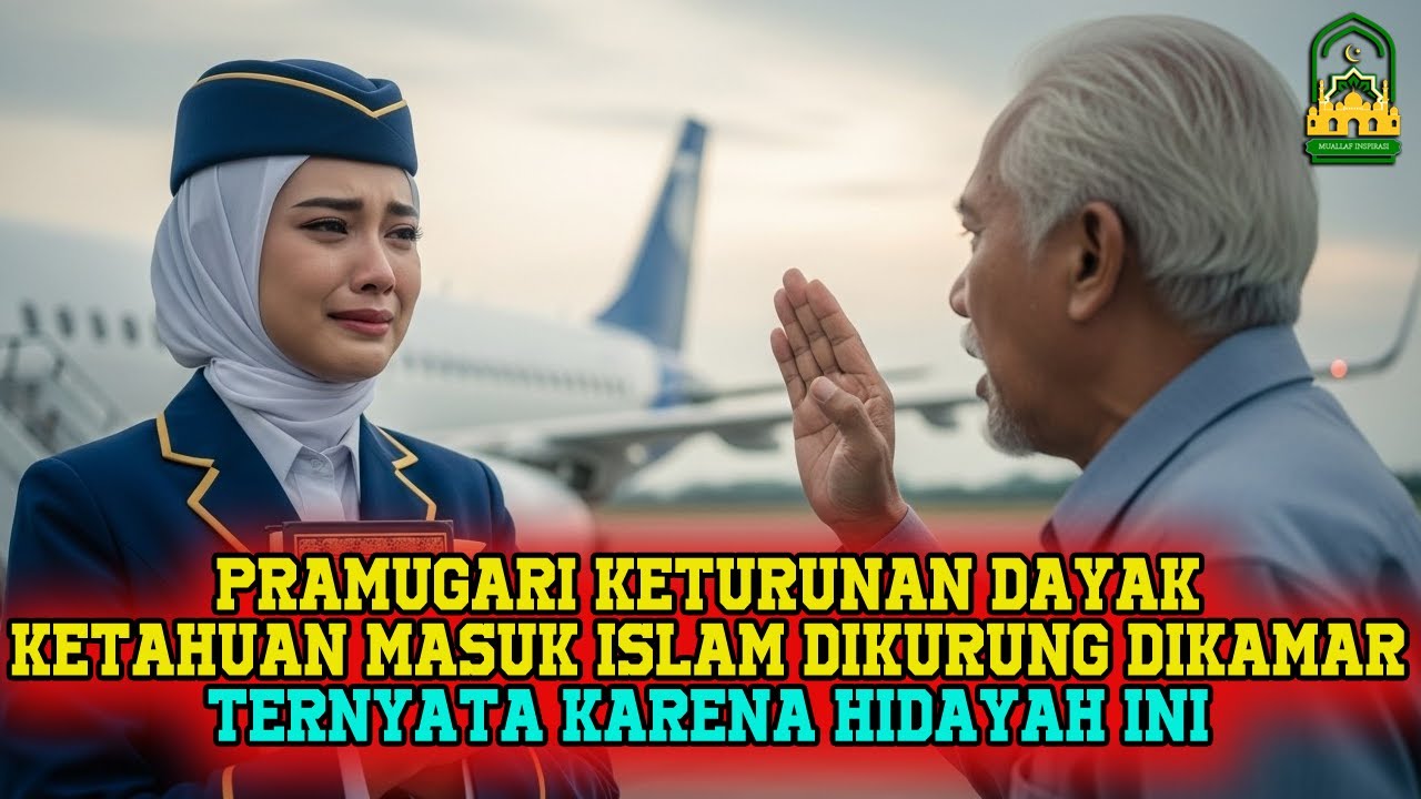 SUBHANALLAH!! PRAMUGARI KETURUNAN DAYAK KETAHUAN MASUK ISLAM SAMPAI DUKURUNG DIKAMAR OLEH AYAHNYA
