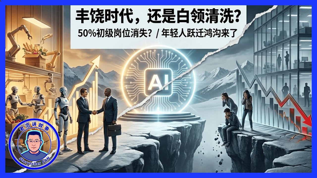 达沃斯论坛上，科技大佬们怎么看AI对于就业的影响？初级岗位断崖式消失，职场新人晋升阶梯彻底断裂：吴恩达警告“超级个体”崛起，普通人如何跨越被替代的鸿沟？｜AI impact on jobs
