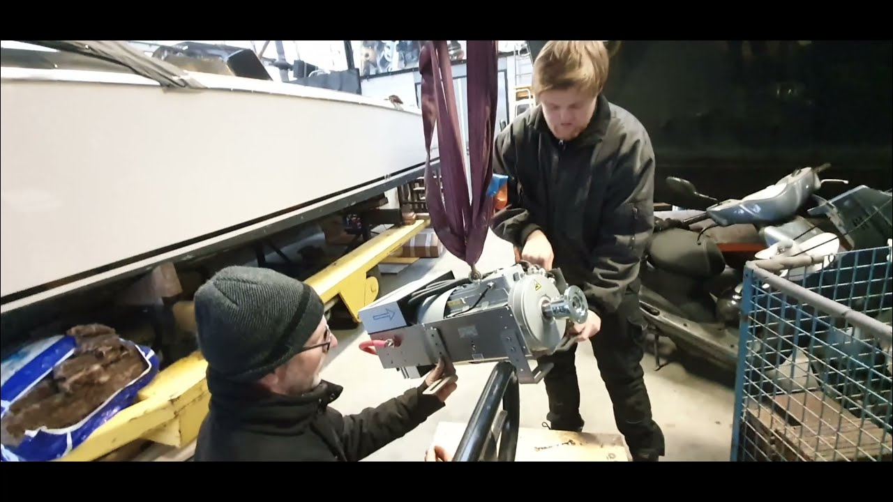 To convert my boat from diesel to Electric: Part 5 -  Installing the electric motor