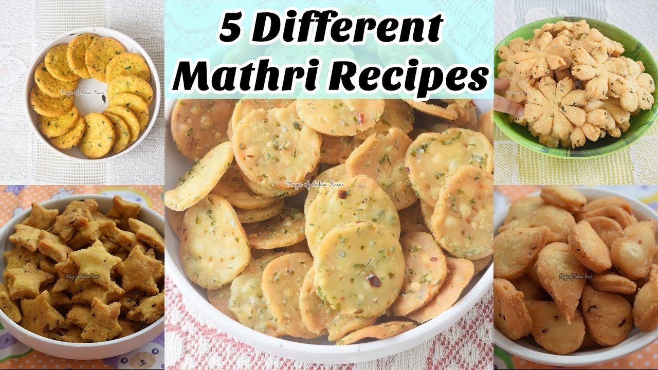 5 Different Mathri Recipes |  Crispy Indian Snacks Recipe In Hindi | Magic of Indian Rasoi