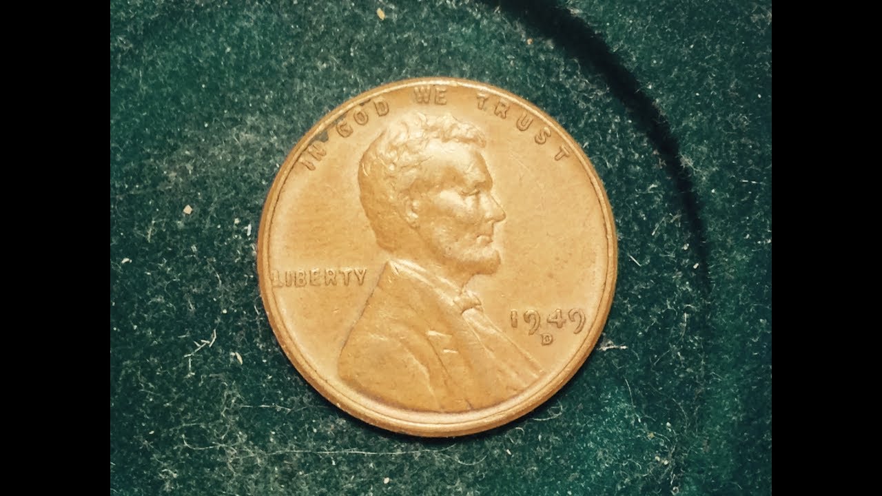 1949 D Lincoln Wheat Penny (Mintage 153 Million)