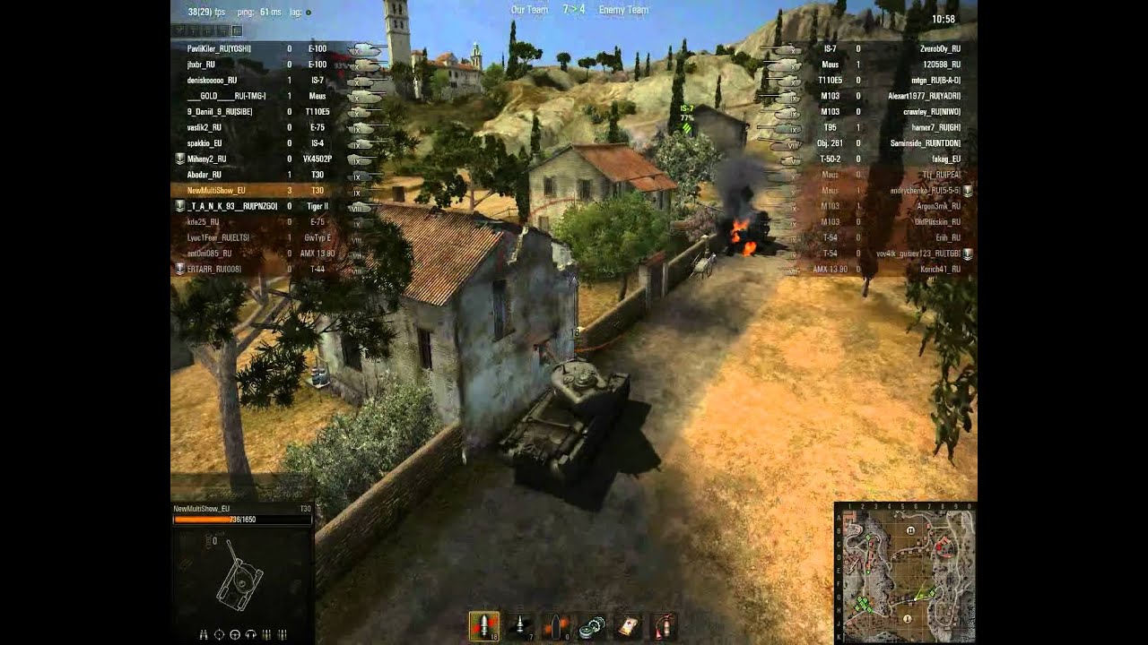Super Test #6 World Of Tanks - T30 GamePlay