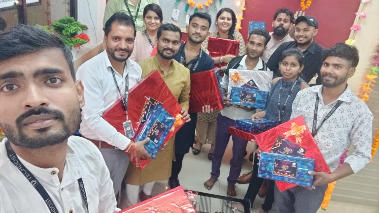 Diwali Gift Distribution at @techdost 🎉🔆🎇
