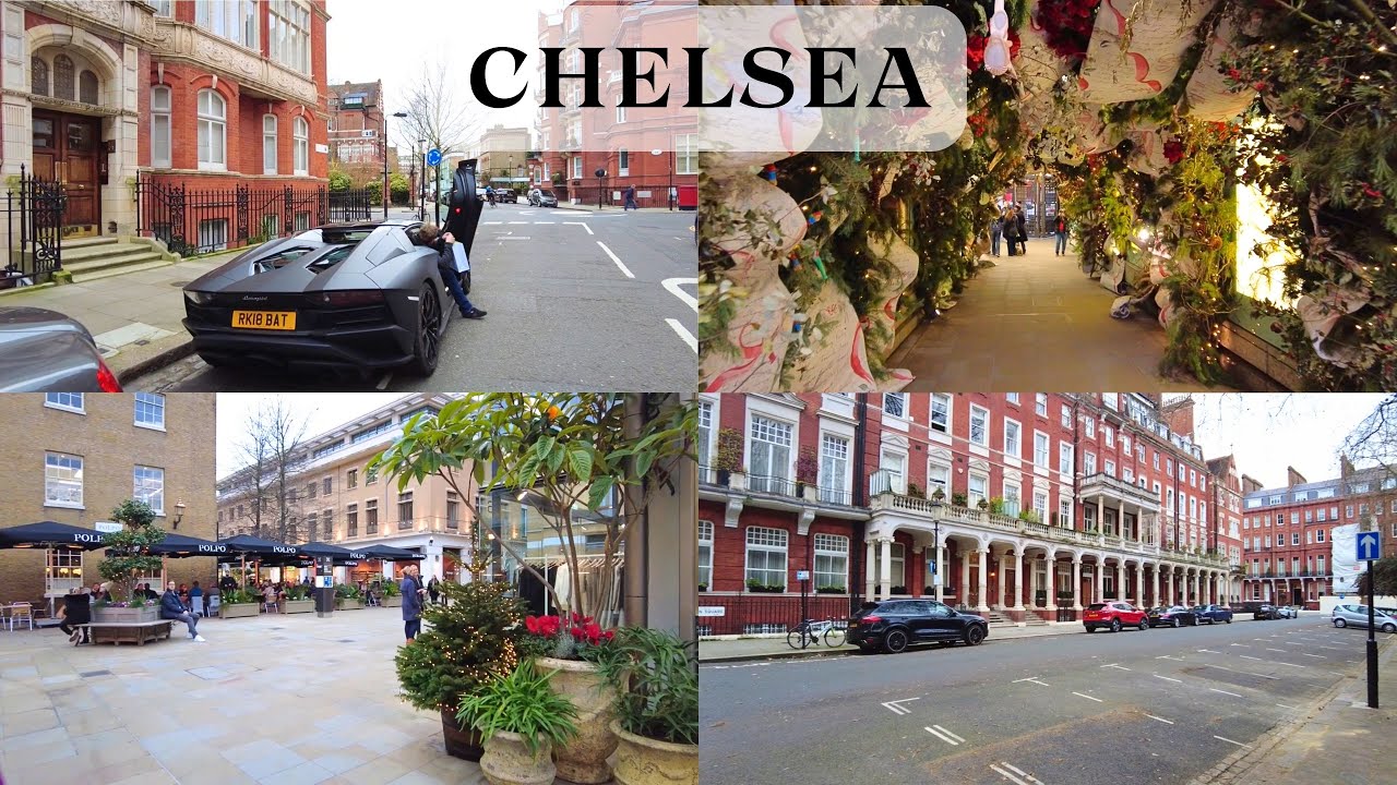 Where The Wealthiest In Chelsea Live & Shop During Christmas (Sloane Square), Walking Tour | 4K HDR