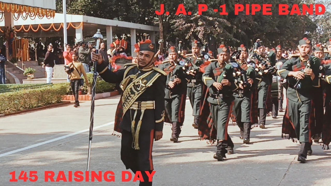 J. A. P (1) 145th Raising day 2025 | Pipe Band Jharkhand Armed Police Ranchi