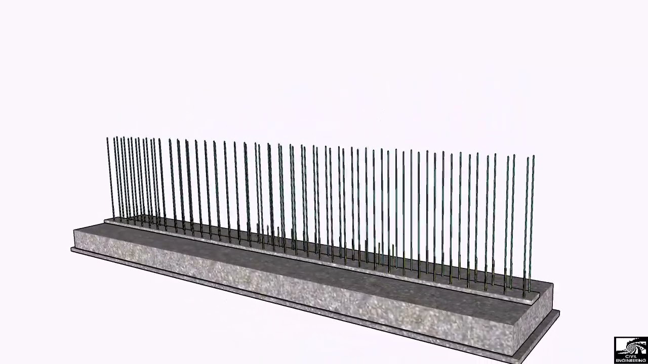 3D Animation of Reinforced Concrete Wall