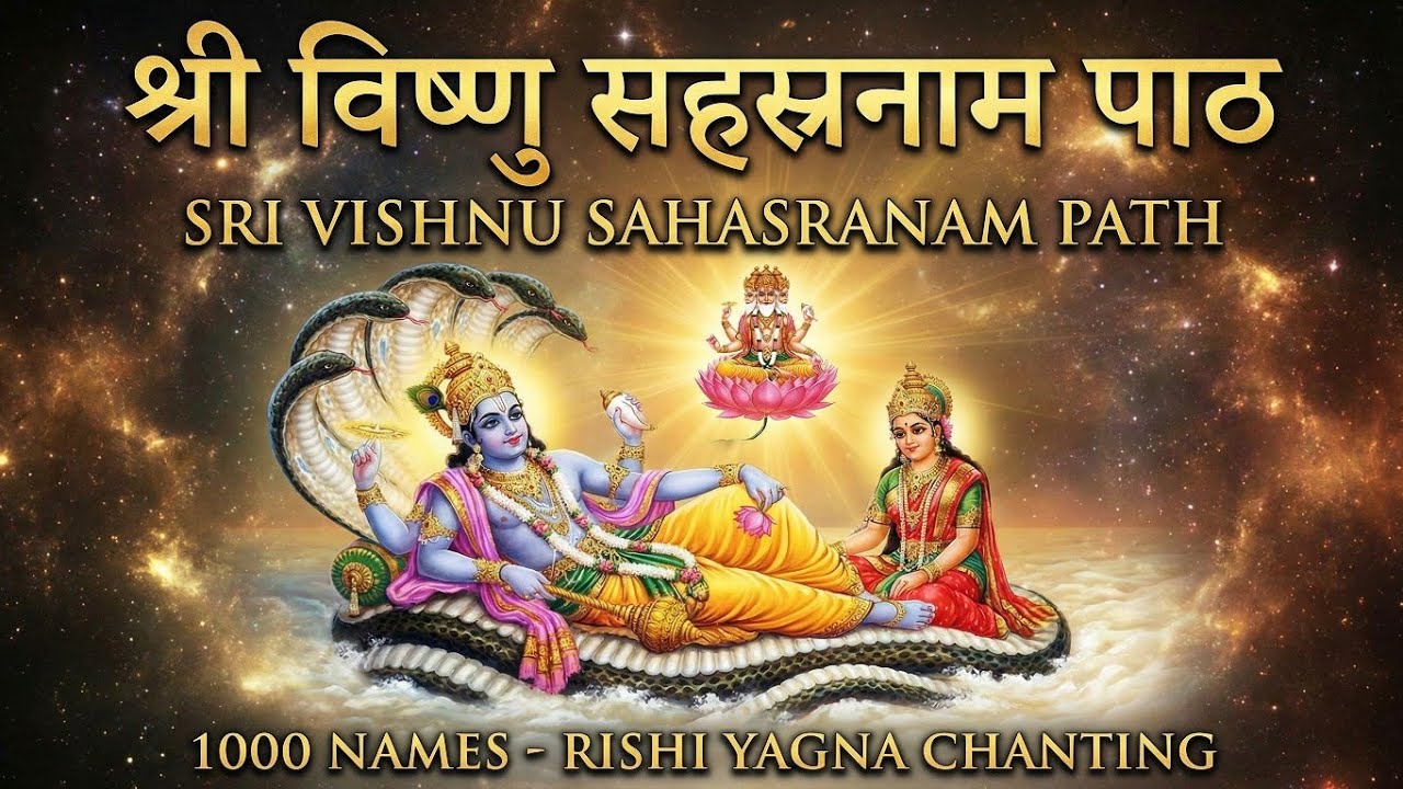 श्री विष्णु सहस्रनाम पाठ | Vishnu Sahasranama Full Path | Vedic Chanting for Peace & Wealth