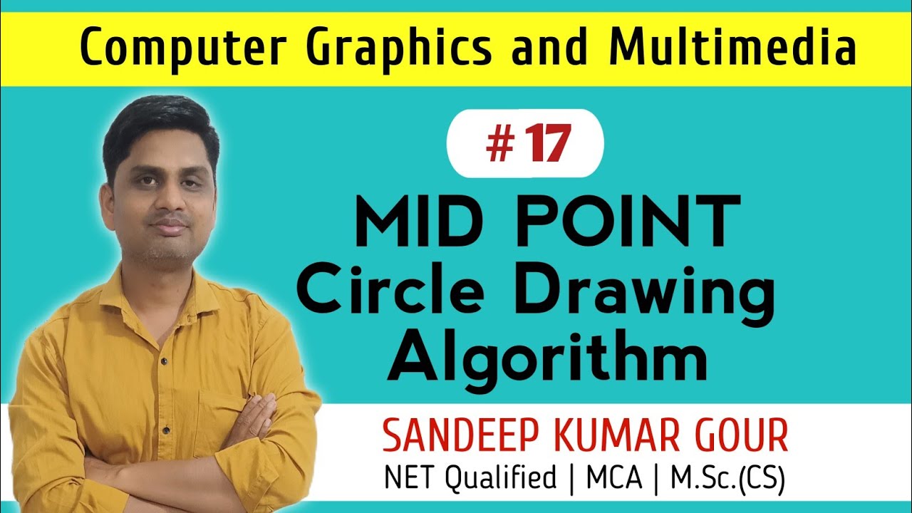 Mid Point Circle Drawing Algorithm | 8 Way symmetry of circle