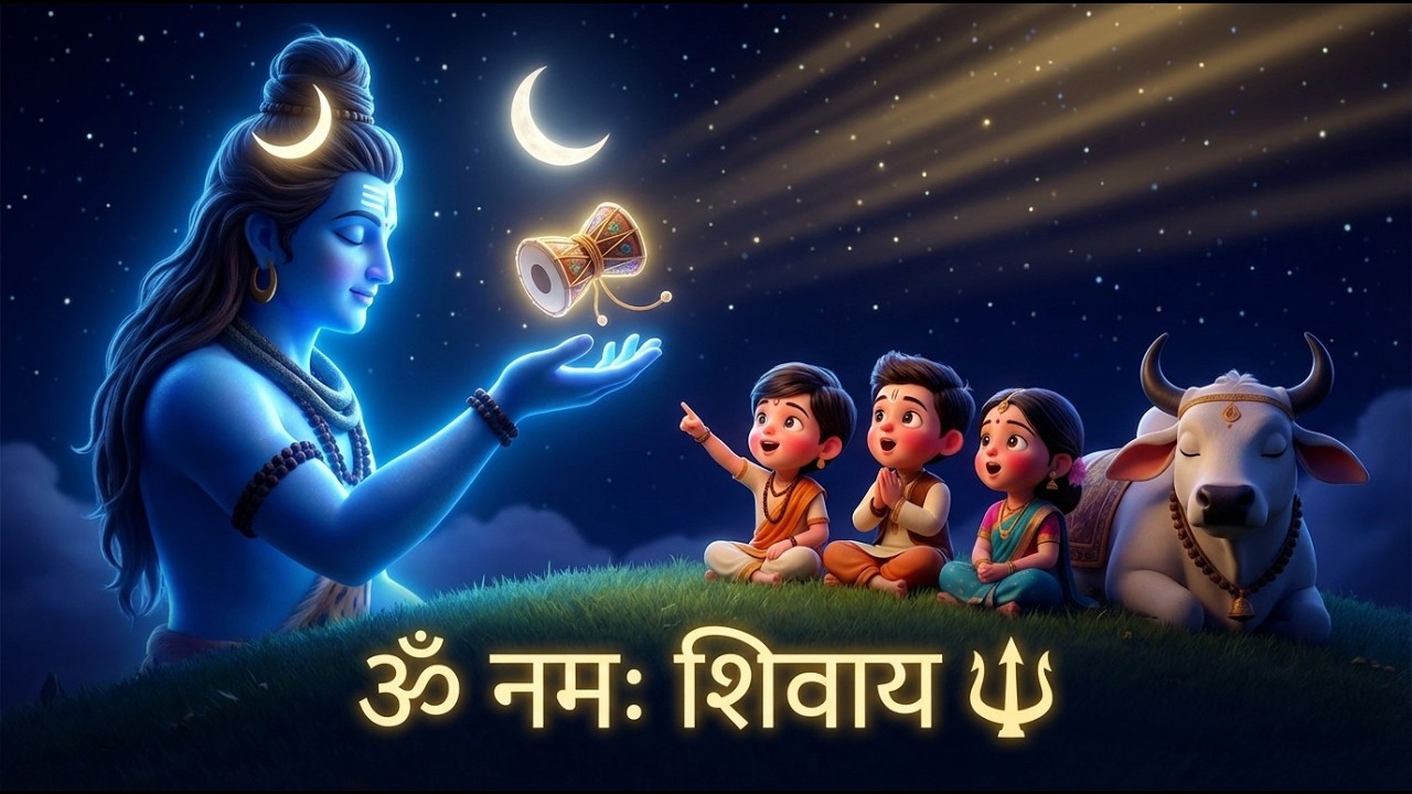 Om Namah Shivay Mantra Bhajan | ओम नमः शिवाय | Ganga Dharay Shiv Ganga Dharay | Kids Devotional Song