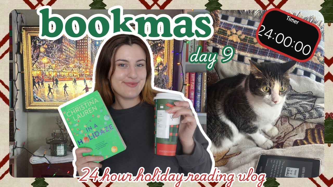 🎄| A Cozy 24-Hour Holiday Reading Vlog