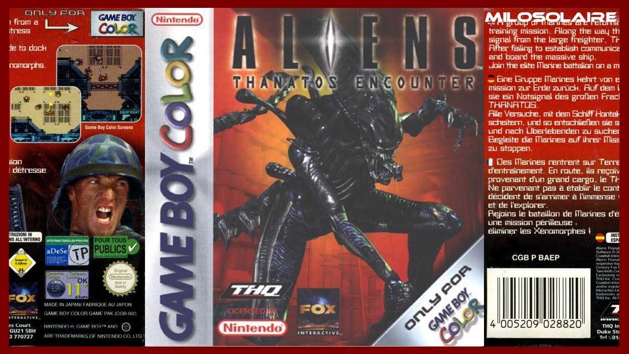 Aliens: Thanatos Encounter (2001) | Game Boy Color | Full Game
