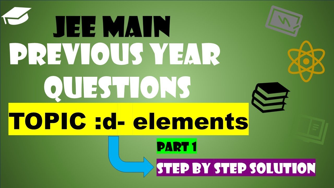 d - Block elements - JEE Mains previous year questions #jee #chemistry #neet #jeeproblems #jeemains