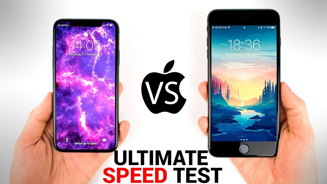 iPhone X vs 7 Plus - ULTIMATE SPEED Test!