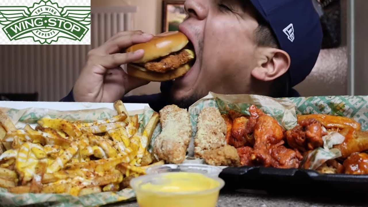 Eating Wingstop Mukbang