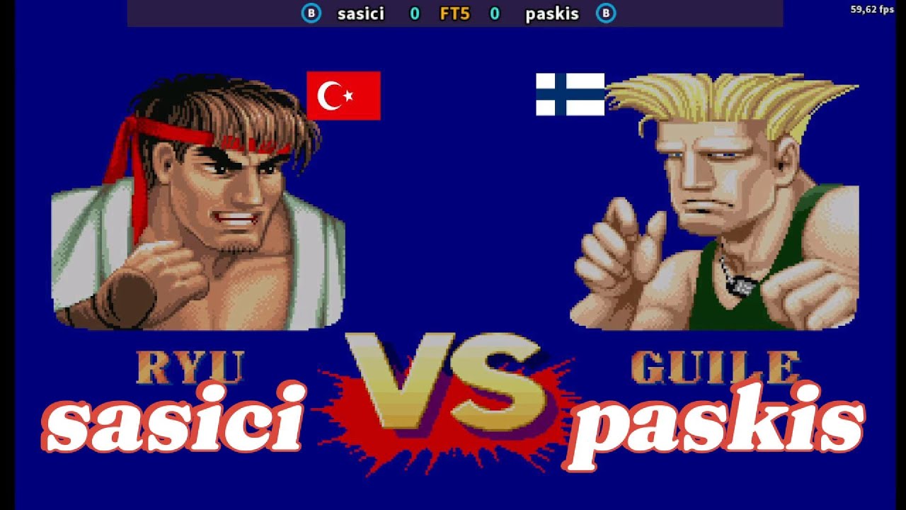 Street Fighter II': Champion Edition - sasici  vs paskis  - FT5 - 1080P/60FPS -17.11.2024