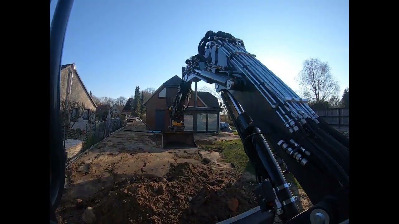 Terrasse vorbereiten mit meinen Eurocomach 65TR und den Engcon Tiltrotator 206