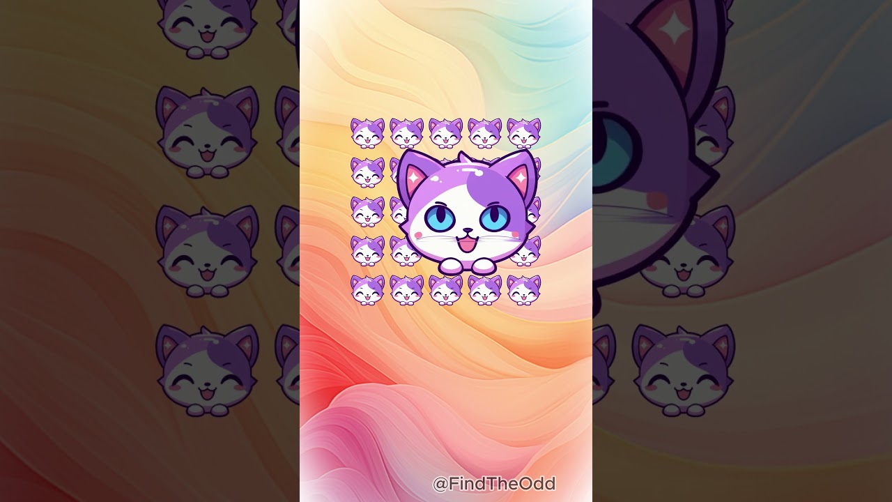 FIND THE ODD - Cat Emojis! #1