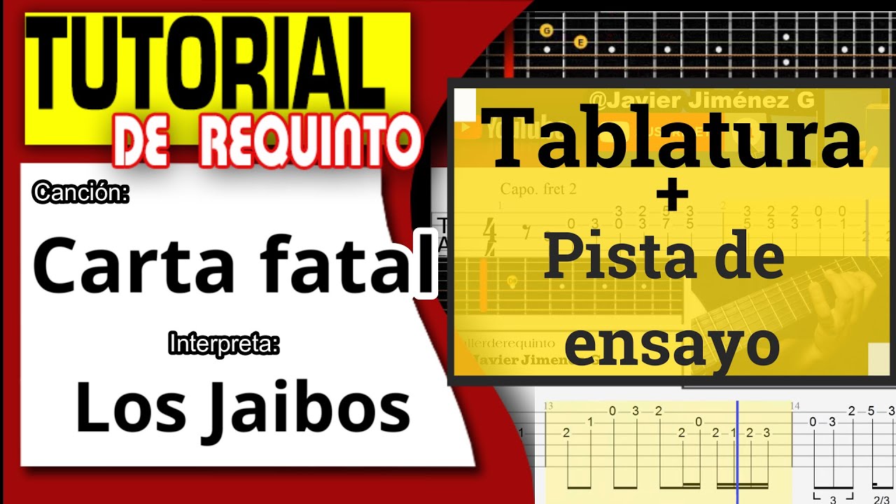 Carta Fatal / TUTORIAL DE REQUINTO/Los Jaibos/ Aprender Requinto /Clase de Requinto