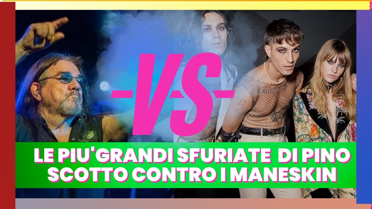 Le piu'belle sfuriate di Pino Scotto contro i Maneskin #pinoscotto #maneskin