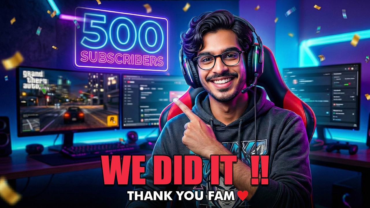 | WE DID IT !!! | 500 Subscribers Celebration LIVE | 🎉🔥