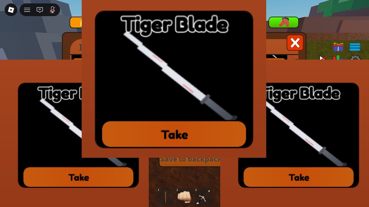 How to get Tiget Blade(every second add 1 skill point)