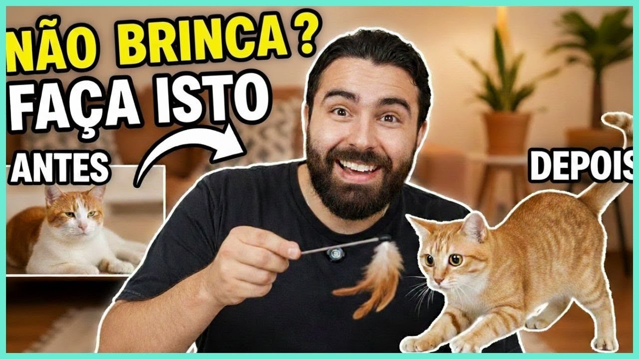 Se o Seu Gato NÃO Gosta de Brincar, Faça ISSO e Ele Vai AMAR!