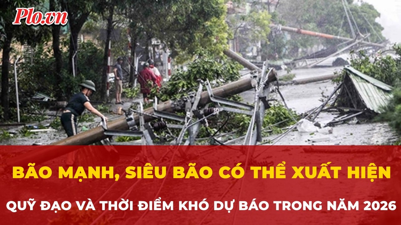 Cảnh b&aacute;o b&atilde;o mạnh v&agrave; si&ecirc;u b&atilde;o c&oacute; thể xuất hiện, tăng cấp nhanh trong năm 2026 | Tin nhanh