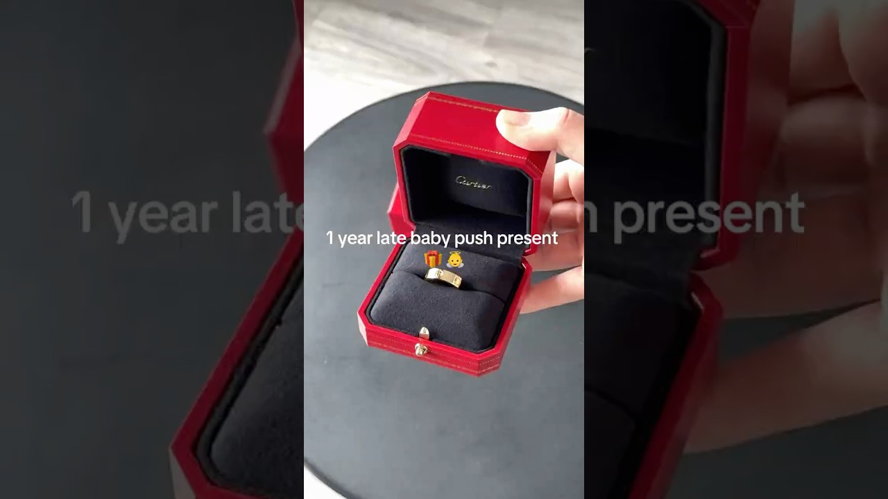 1 year late baby push present😍😆 #cartier #pushpresent #rings #momlife #baby #pregnancy #wife