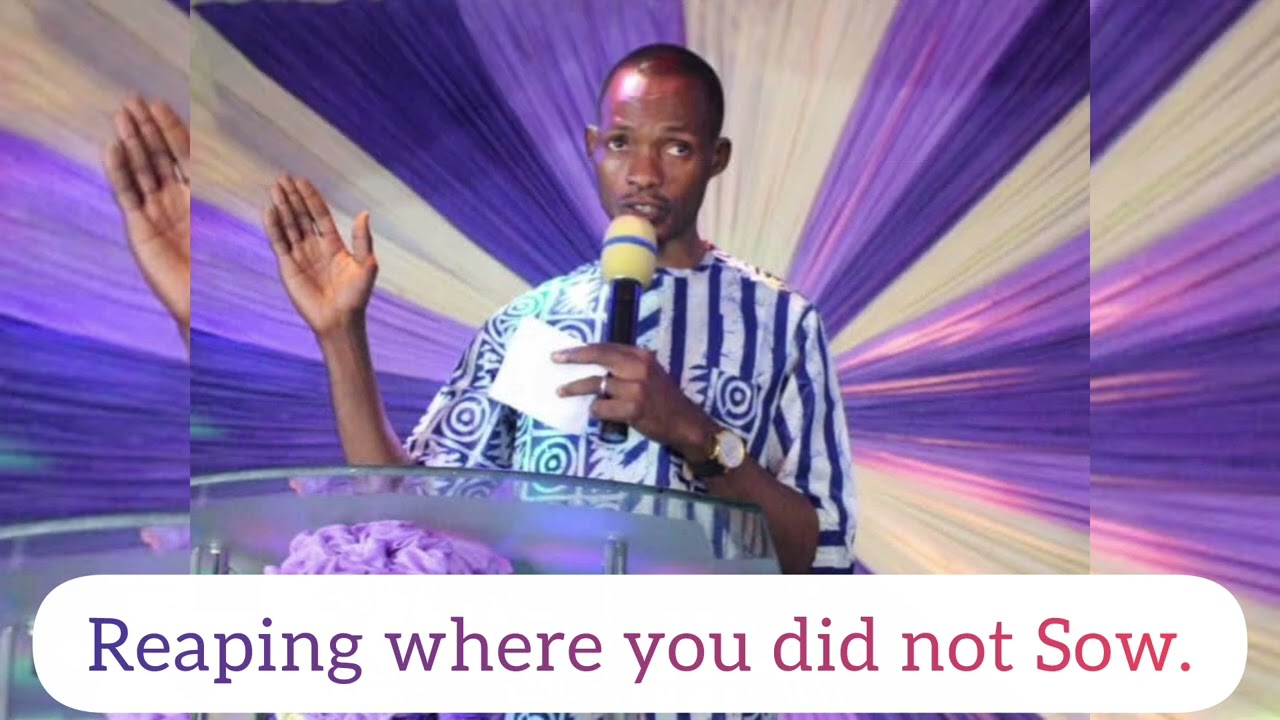 Reaping where you did not Sow. ..