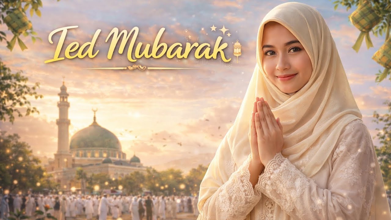 IED MUBARAK 🎉 Happy Eid Song 2026 | Beautiful Islamic Song in English