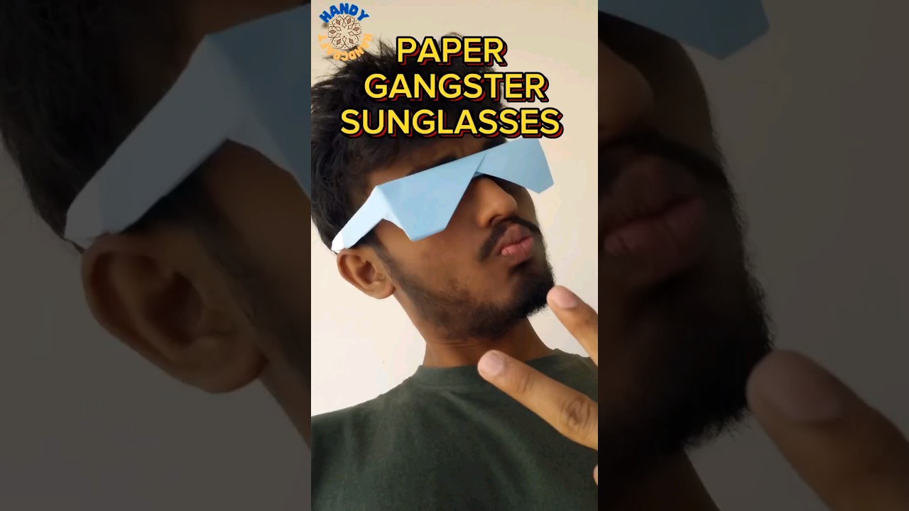 Wow! Paper Gangster Sunglasses Papercrafting | DIY EASY #origami #papercraft #sunglasses